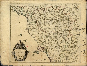 Carte du grand-duché de Toscane