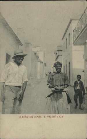 A serving maid, S. Vicente, C.V.