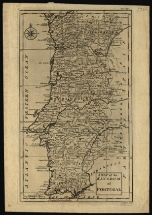 A map of the kingdom of Portugal