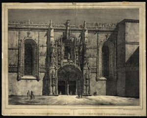 Fachada lateral da igreja do convento dos Jeronymos, em Belem = façade laterale de lªeglise du monas...