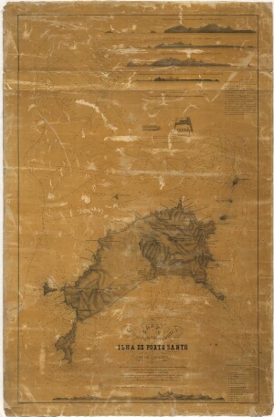 Carta geo-hydrographica da Ilha de Porto Santo e dos ilheos e baixos adjacentes