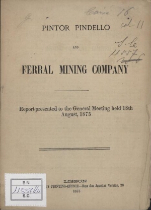 Pintor Pindello and Ferral Mining Company