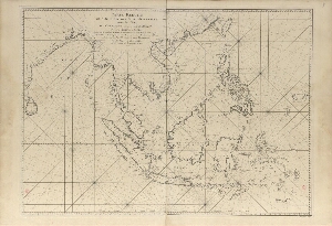 Carte reduite de l'archipel des Indes Orientales avec les côtes du continent depuis  le Golfe de Man...