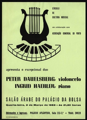 Peter Dauelsberg - violencelo, Ingrid Haebler - piano