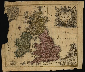 La Grande Bretagne ou les royaumes dªAnglatterre et dªEcosse comme aussi le royaume dªIrlande divisé...