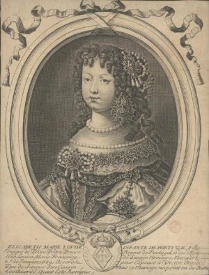 Elizabeth Marie Louise Infante de Portugal, fille unique de D'om Pedro Prince Regent...