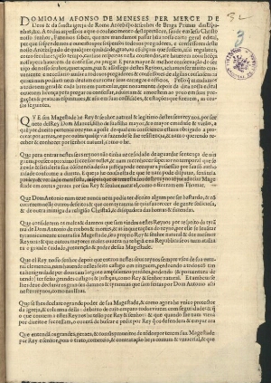 [Carta edital suspendendo os pregadores de confessar e defender os direitos de Filipe II sobre os di...