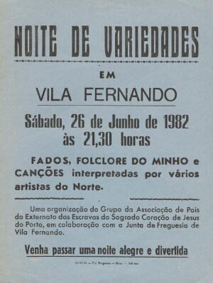 Noite de variedades em Vila Fernando