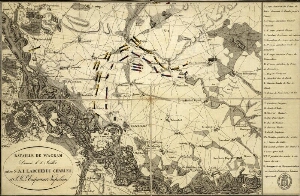 Bataille de Wagram donné le 6 Juillet entre S.A.I. l'archiduc Charles et S.M. l'empereur Napoléon