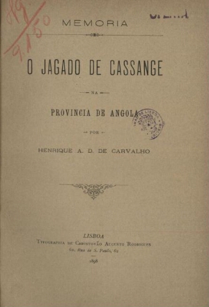 O jagado de Cassange na Provincia de Angola