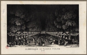 Illuminação do Passeio Publico em 1851