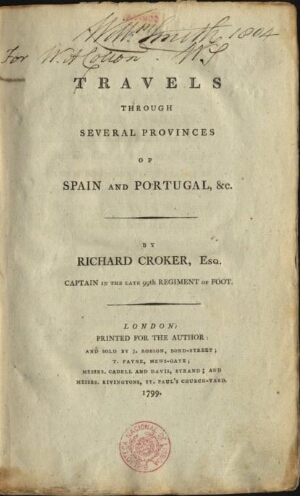 Travels through several provinces of Spain and Portugal, &c.