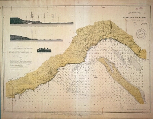 Plano hidrográfico da barra e porto de Setúbal