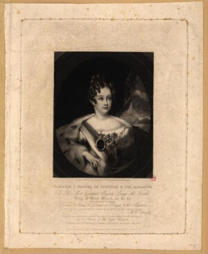 D. Maria II, Rainha de Portugal e dos Algarves