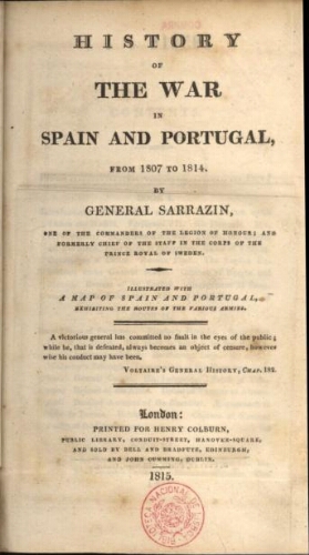 History of the war in Spain and Portugal, from 1807 to 1814