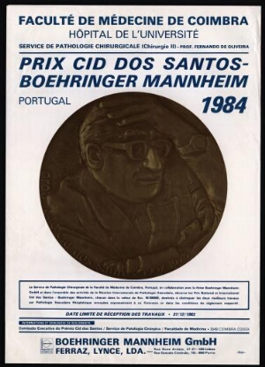 Prix Cid dos Santos - Boehringer Mannheim 1984