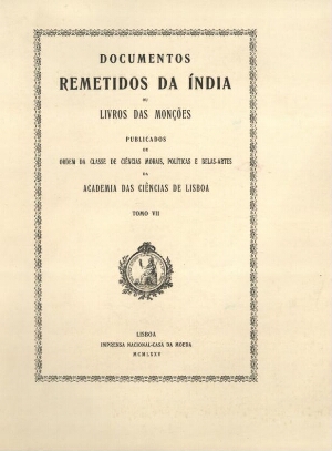 Documentos remettidos da India ou Livros das Monções