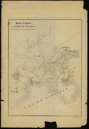 Plano do porto e cidade do Maranham