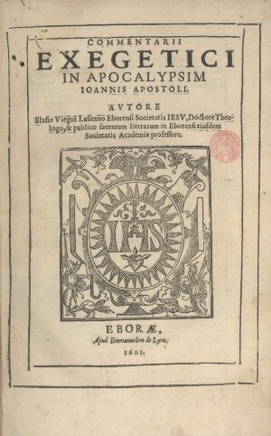 Commentarii exegetici in Apocalypsim Ioannis Apostoli