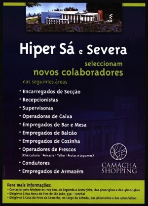 Hiper Sá e Severa seleccionam novos colaboradores