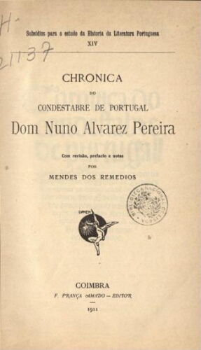 Chronica do Condestabre de Portugal Dom Nuno Alvarez Pereira
