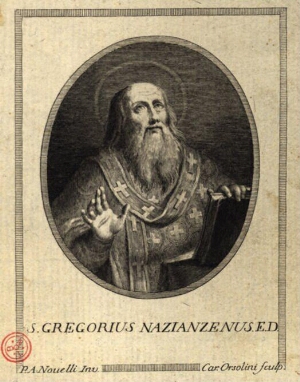 S. Gregorius Nazianzenus. E. D.