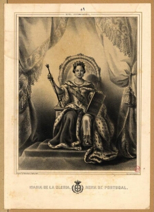 Maria de la Gloria, Reina de Portugal