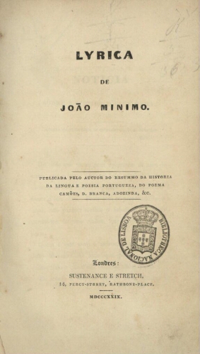 Lyrica de João Minimo