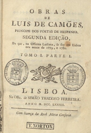 Obras de Luis de Camões, Principe dos Poetas de Hespanha