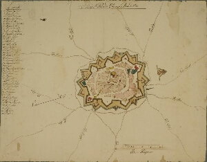 Plano da Praça de Olivença, anno de 1800