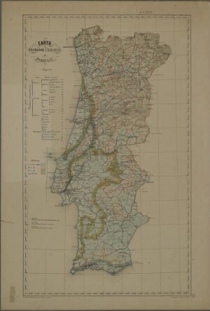 Carta orographica e geologica de Portugal