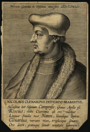Nicolaus Clenardus Distemius Brabantus