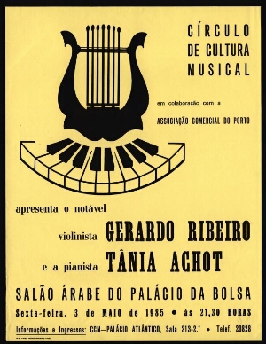Violinista Gerardo Ribeiro e pianista Tânia Achot
