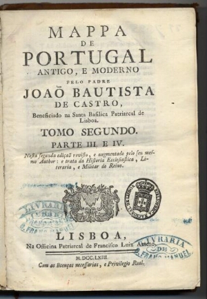 Mappa de Portugal antigo, e moderno