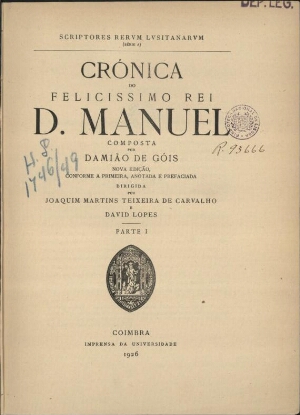 Crónica do Felicissimo Rei D. Manuel