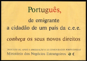 Português, de emigrante a cidadão de um país da C.E.E. conheça os seus novos direitos