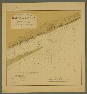Plano hidrográfico [da] Barra de Cacela