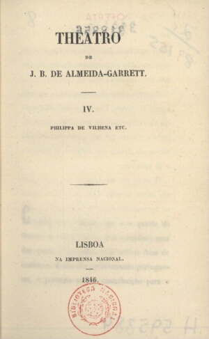 Theatro de J. B. de Almeida-Garrett
