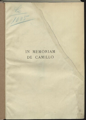 In memoriam de Camillo