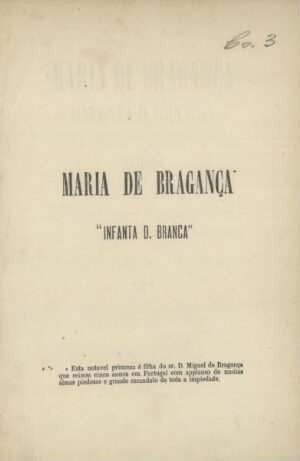 Maria de Bragança, infanta D. Branca