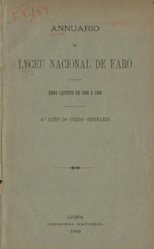 Annuario do Lyceu Nacional de Faro