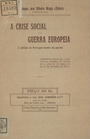 A crise social e aguerra europeia