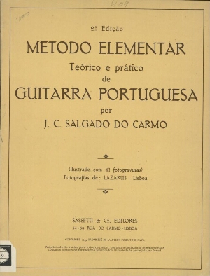 Método elementar teórico e prático de guitarra portuguesa