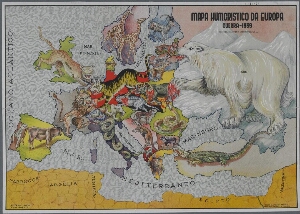 Mapa humorístico da Europa