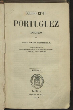 Codigo civil portuguez