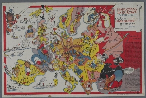 Mapa cómico da Europa