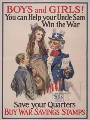 Boys and girls! you can help your Uncle Sam win the war