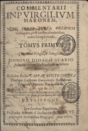 Commentarii in P. Virgilium Maronem, nunc primo juxta ordinem verborum, post tamen uberioribus notis...