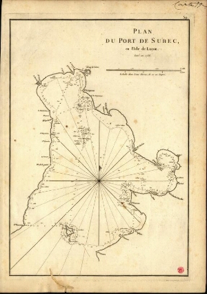 Plan du port de Subec, en l'Isle de Luçon, levé en 1766