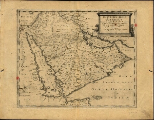 Carte des trois Arabies